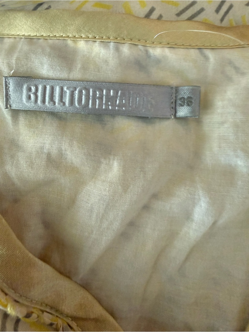 Billtornade Vintage 100% Silk Y2K Babydoll Empire Cut Dress Size 36 US 4 - Picture 4 of 5